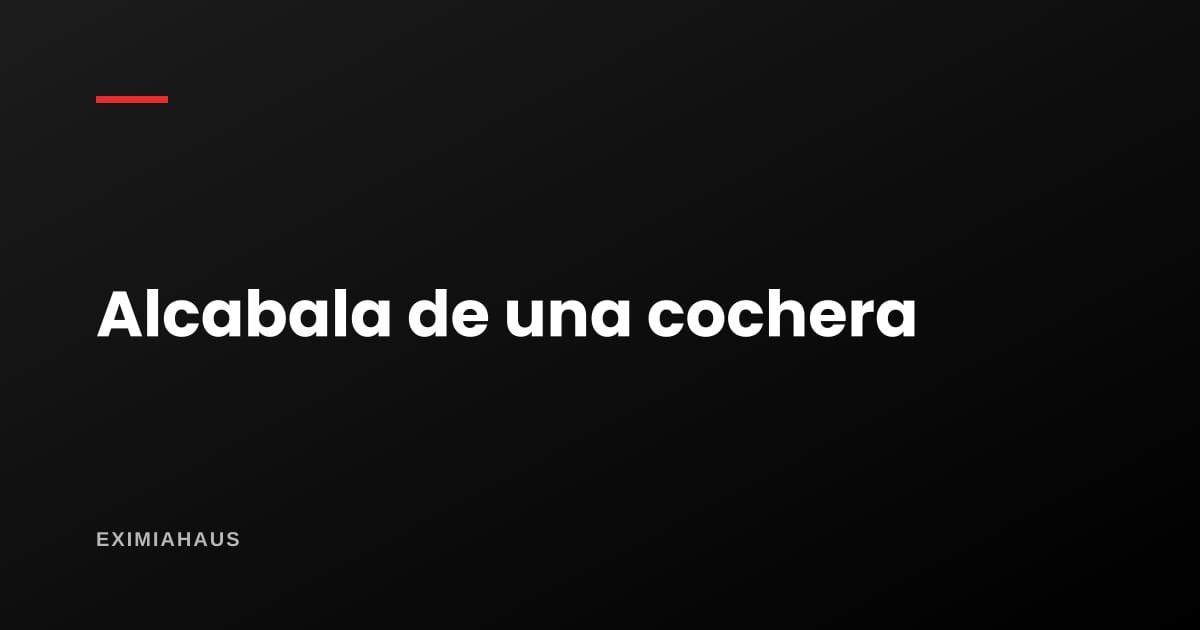 Cochera y depósito: ¿pagan alcabala aparte del departamento?