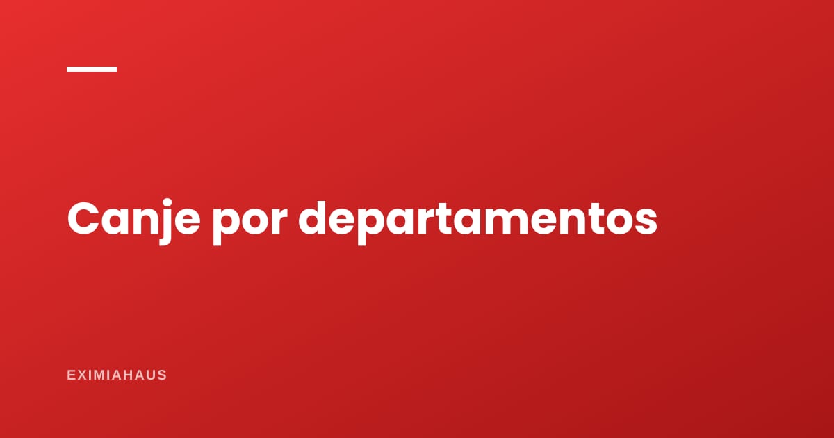 Canje de terreno por departamentos: cómo se calcula el porcentaje que te toca