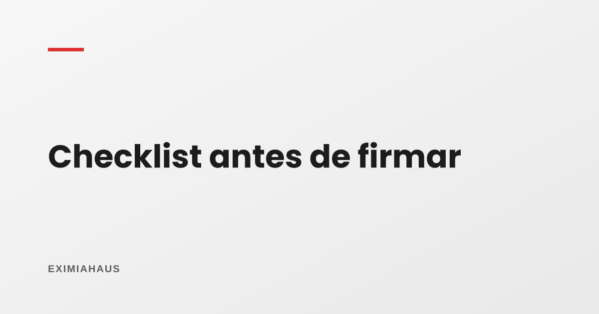 Checklist legal antes de firmar una hipoteca: 15 puntos que revisar en la mesa de la notaría