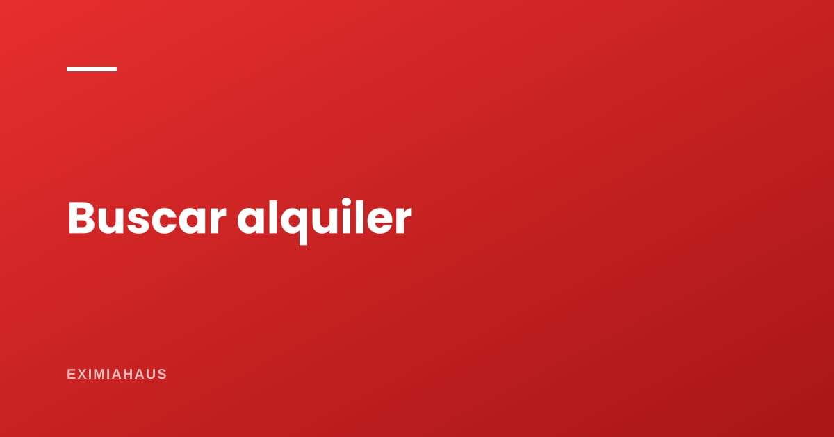 ¿Cómo busco departamento en alquiler por internet?