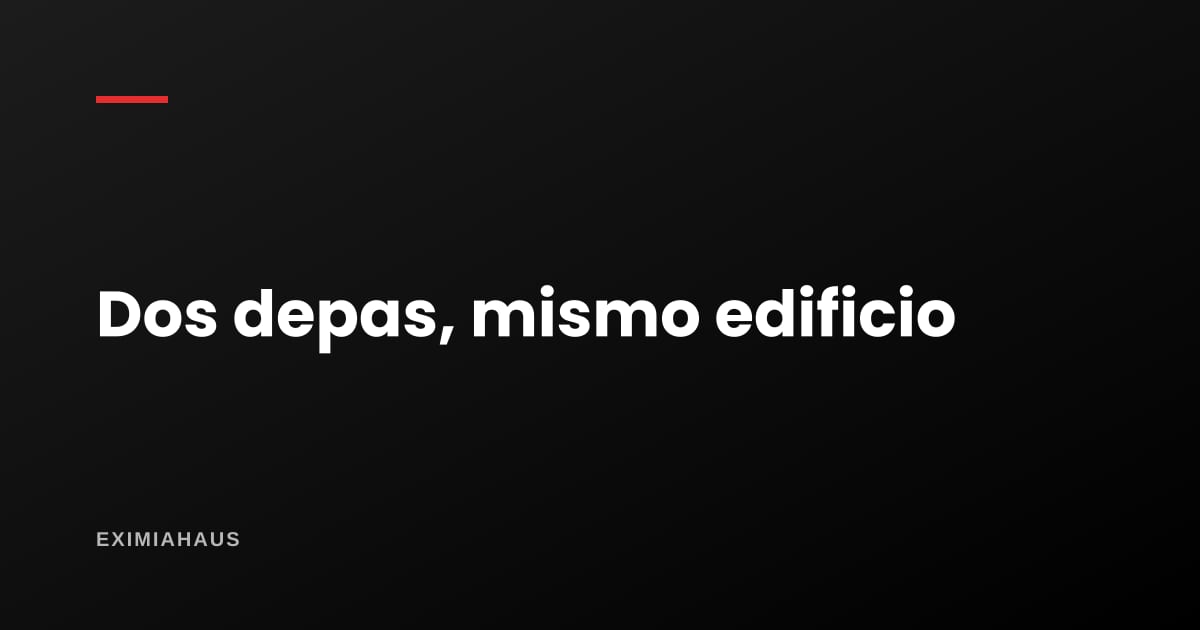 ¿Cómo comparo dos anuncios del mismo edificio?