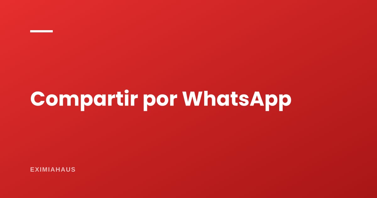 ¿Cómo comparto mi aviso por WhatsApp?
