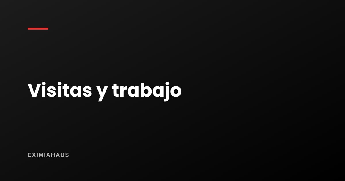 ¿Cómo coordino visitas si trabajo todo el día?