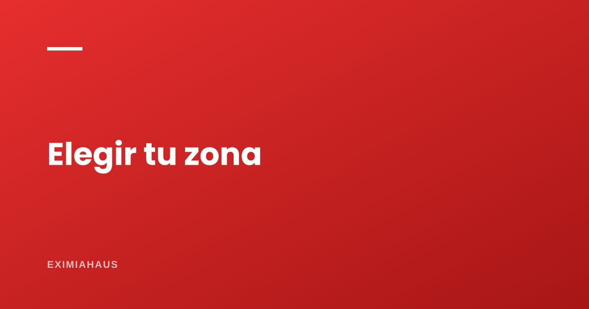 ¿Cómo elijo mi zona de influencia como agente?