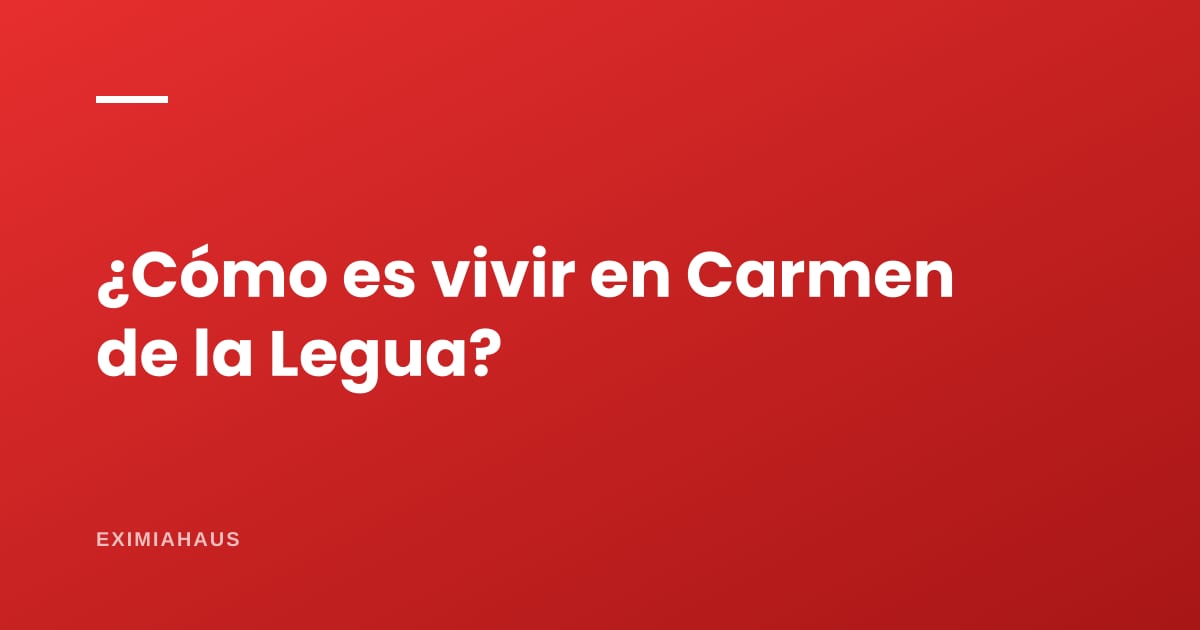 ¿Cómo es vivir en Carmen de la Legua?