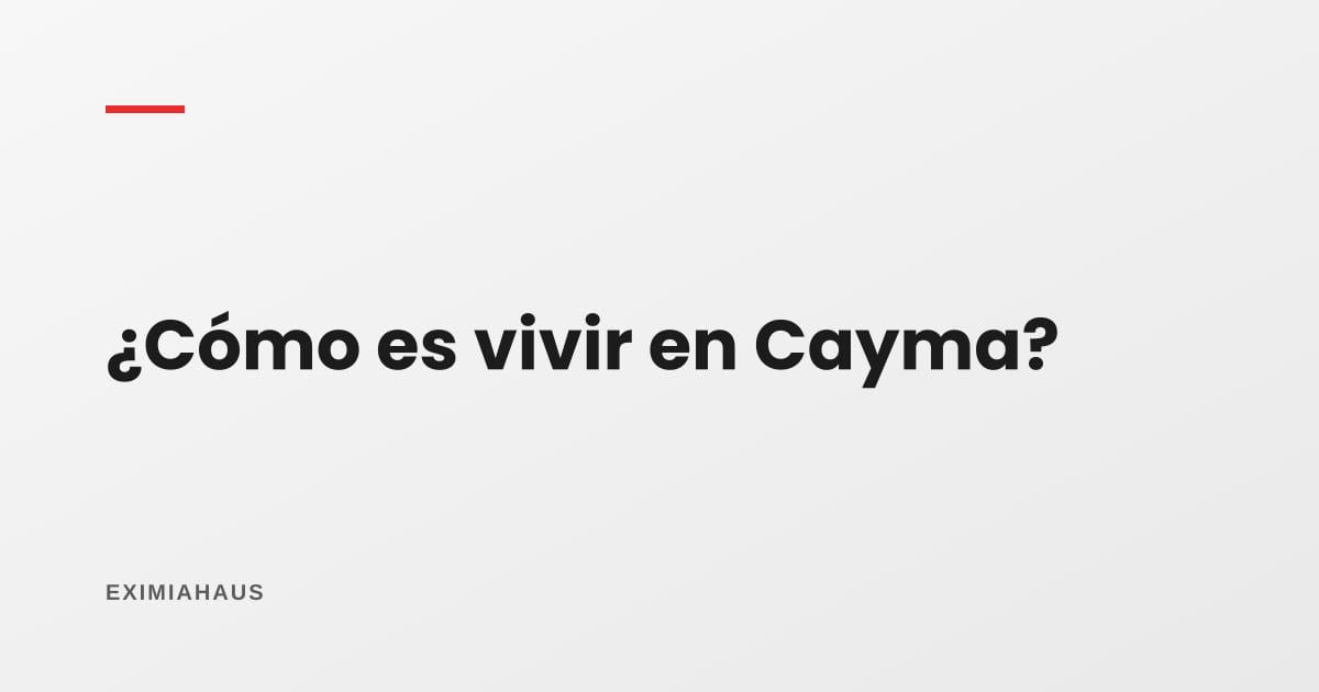 ¿Cómo es vivir en Cayma?