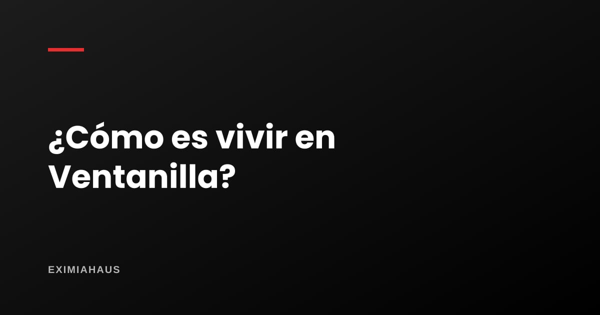 ¿Cómo es vivir en Ventanilla?