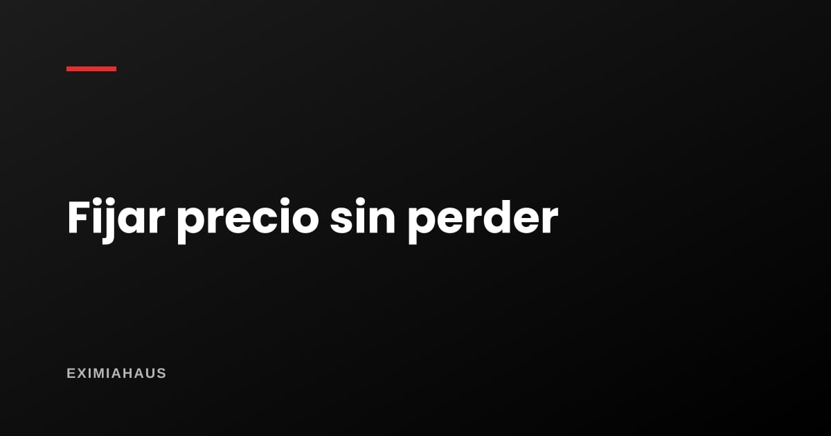 ¿Cómo fija precios una inmobiliaria sin perder el encargo?