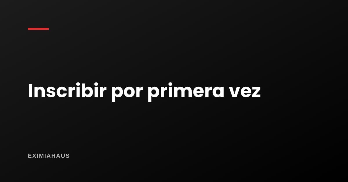 ¿Cómo inscribo una casa que nunca estuvo en Registros?