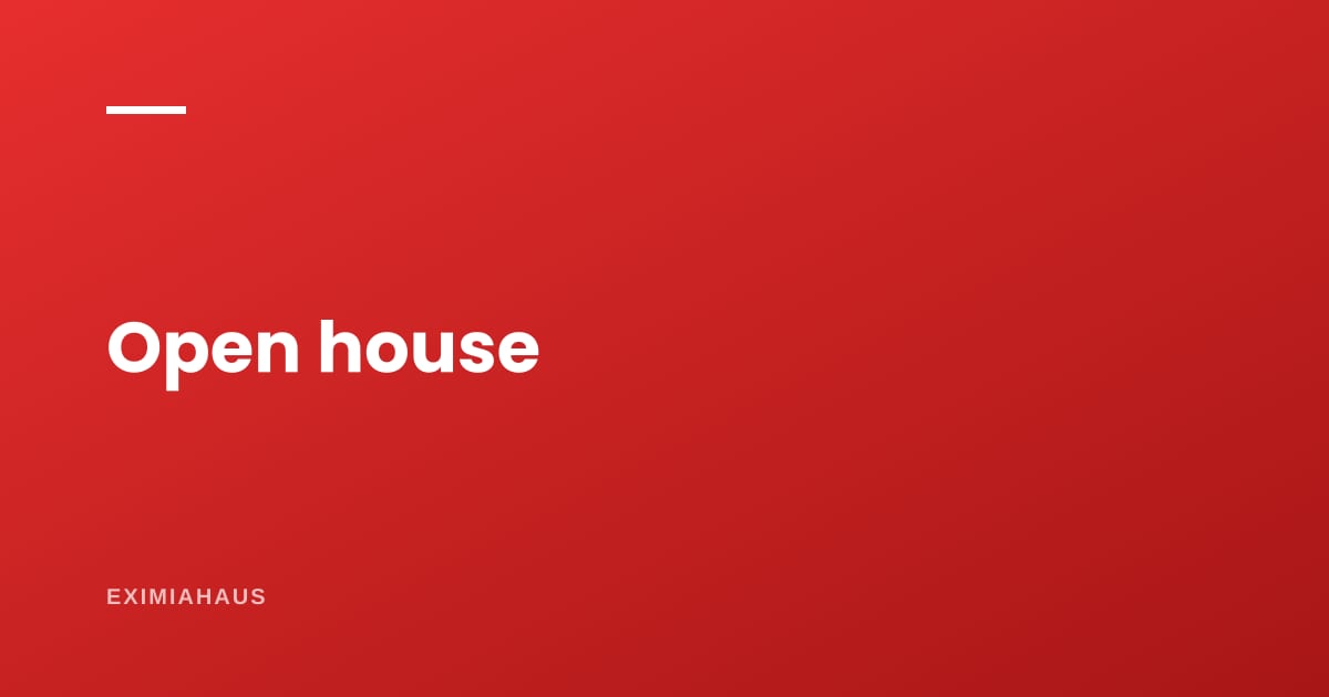 ¿Cómo organizar una jornada de visitas u open house?