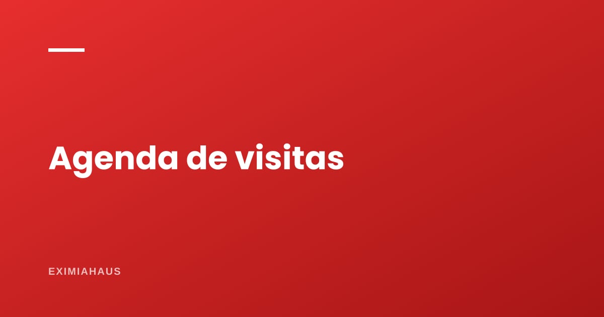 ¿Cómo organizo mi agenda de visitas?