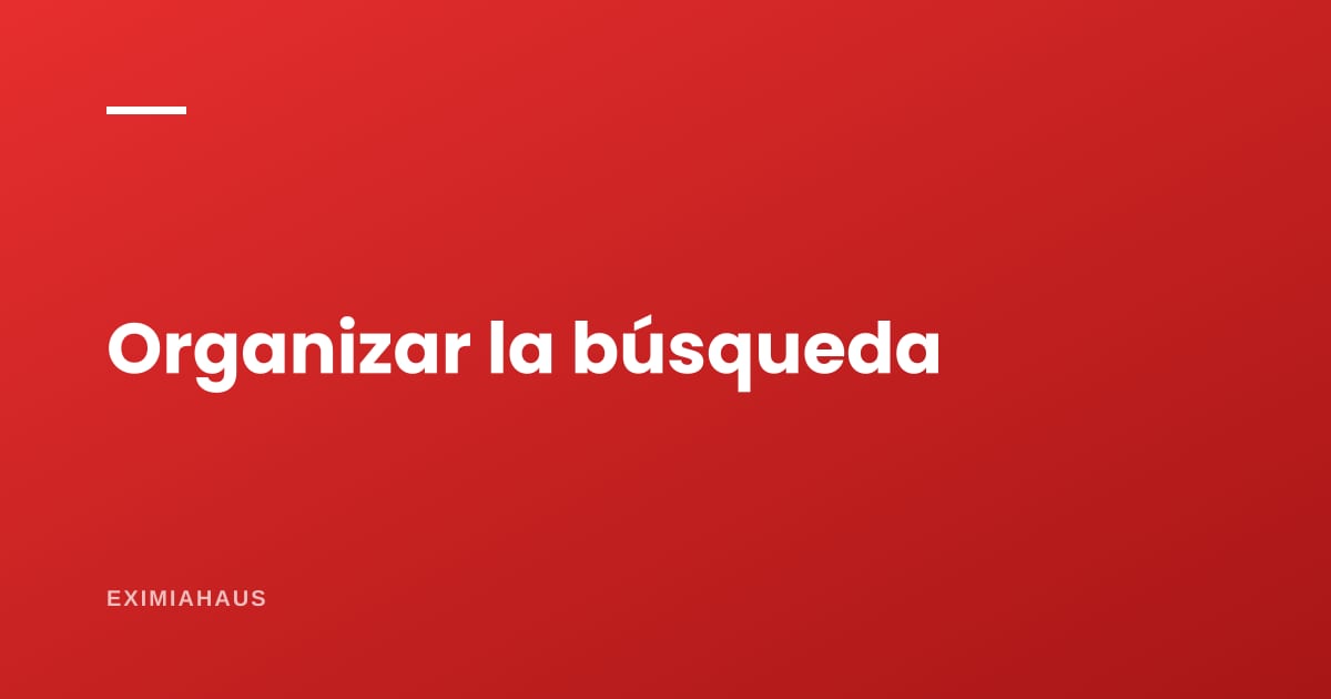 ¿Cómo organizo mi búsqueda de departamento?
