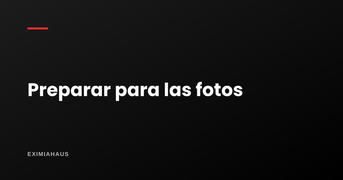 ¿Cómo preparo mi departamento para las fotos?