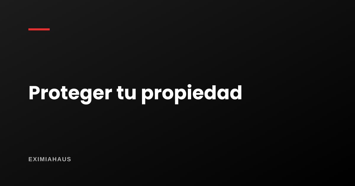 ¿Cómo protejo mi casa de una suplantación?