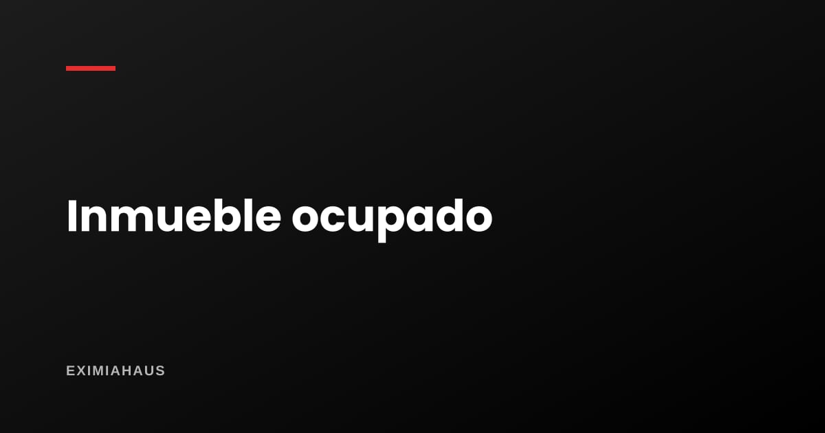 ¿Cómo publico un inmueble que todavía está ocupado?