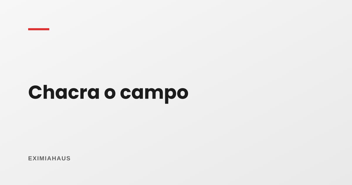 ¿Cómo publico una chacra o casa de campo?