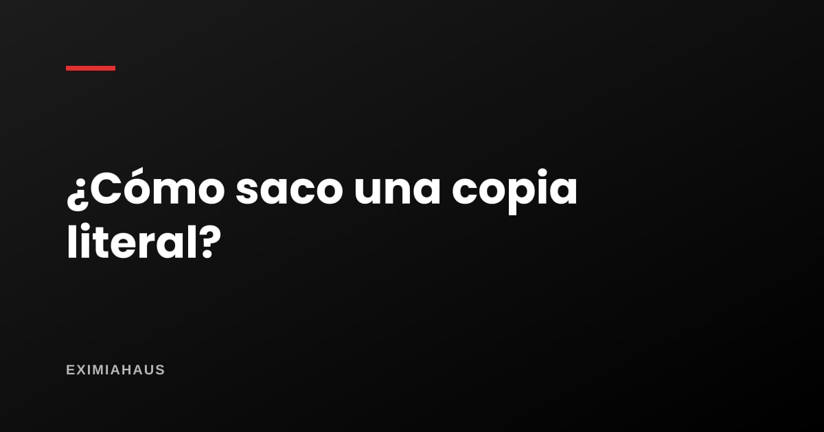 ¿Cómo saco una copia literal en Sunarp?