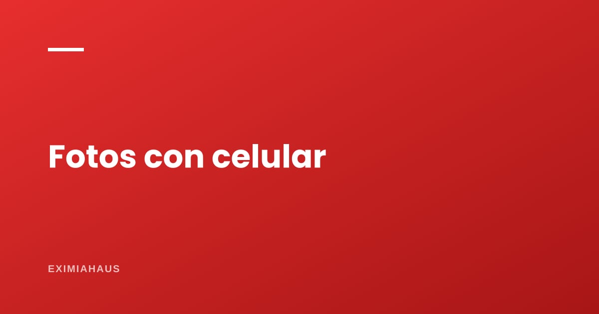 ¿Cómo tomo las fotos de mi departamento con el celular?