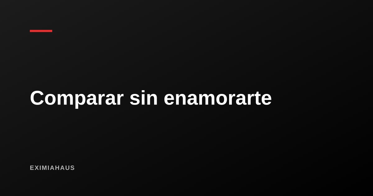 ¿Cómo comparo dos propiedades objetivamente? Una matriz de decisión en 12 criterios