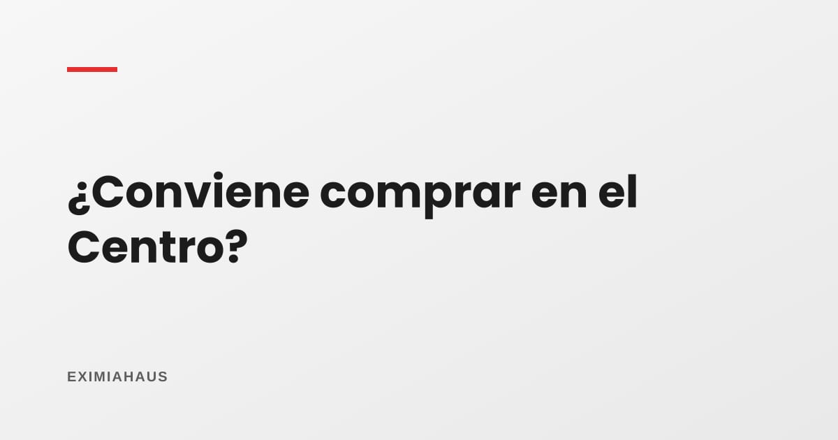 ¿Conviene comprar en el Centro de Lima?