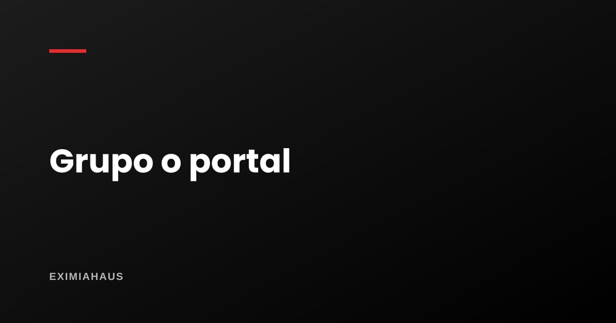 ¿Conviene un grupo de Facebook o un portal?