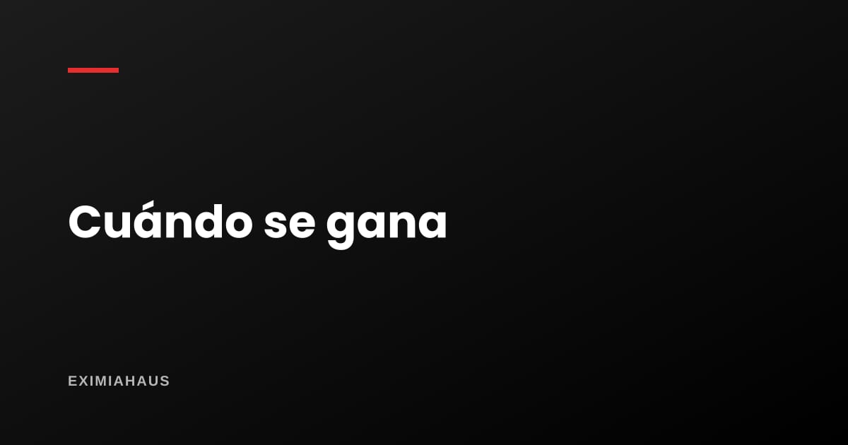 ¿Cuándo se gana la comisión de un agente inmobiliario?