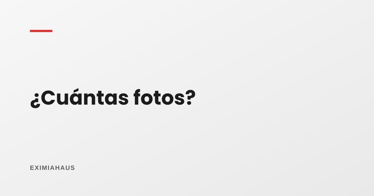 ¿Cuántas fotos debe tener un anuncio inmobiliario?