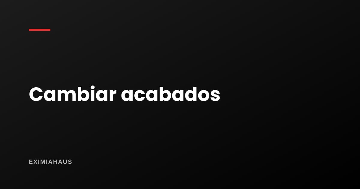 Cambiar los acabados de un departamento en planos: cuánto cuesta y qué se puede