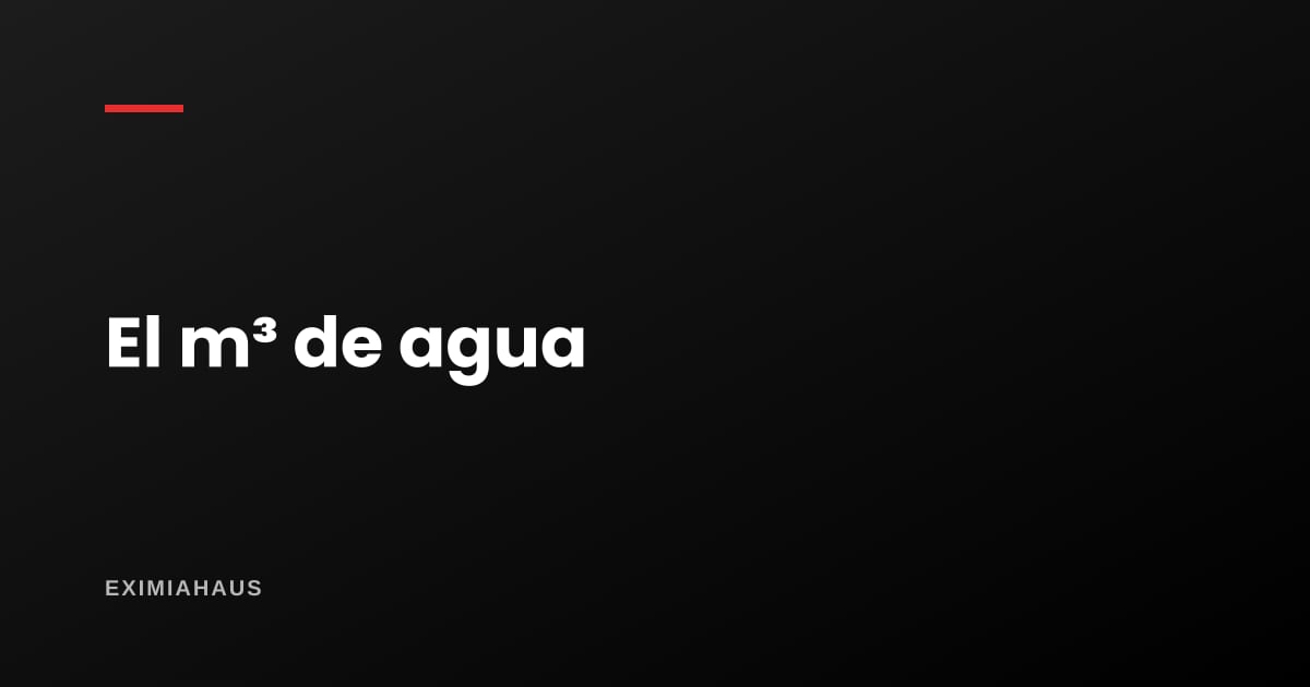 ¿Cuánto cuesta el metro cúbico de agua en Lima?