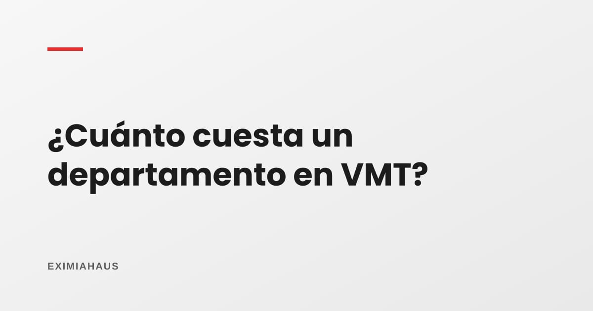 ¿Cuánto cuesta un departamento en Villa María del Triunfo? Precios 2026