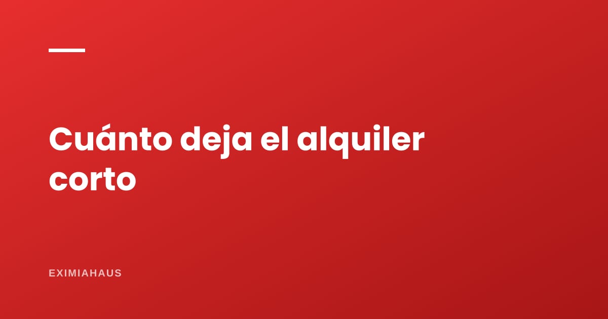 ¿Cuánto deja alquilar por días en Lima?