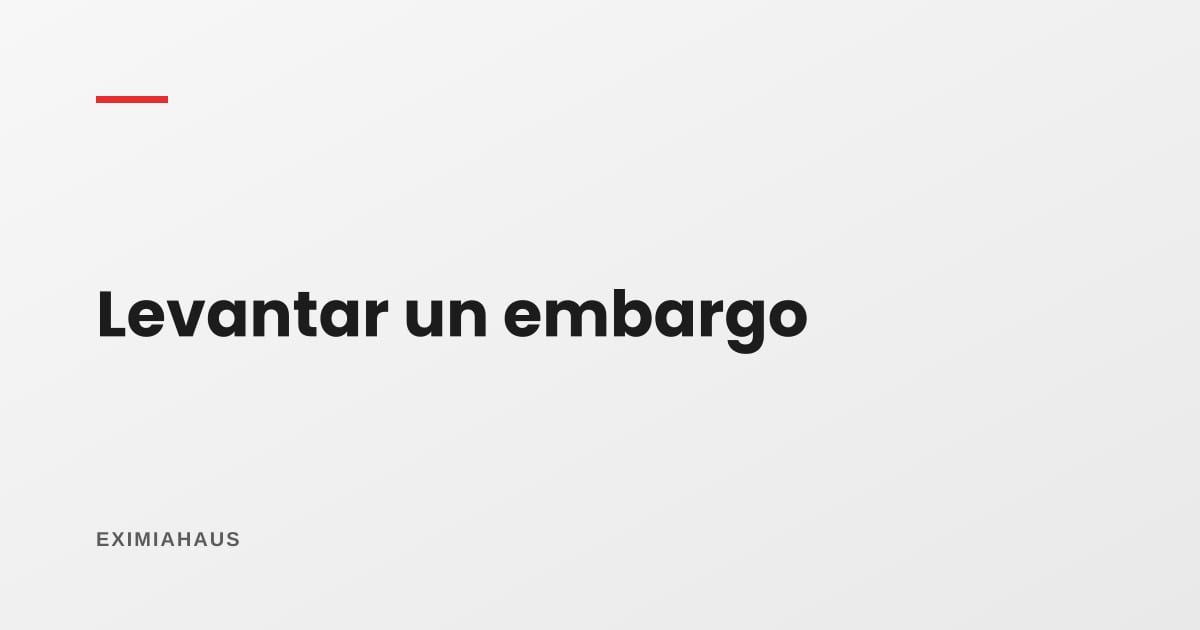 ¿Cuánto demora levantar un embargo de mi inmueble?