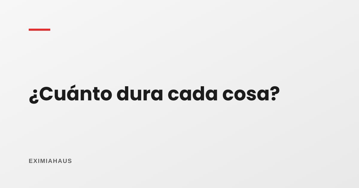 ¿Cuánto dura cada cosa en una casa? Vida útil de instalaciones y acabados