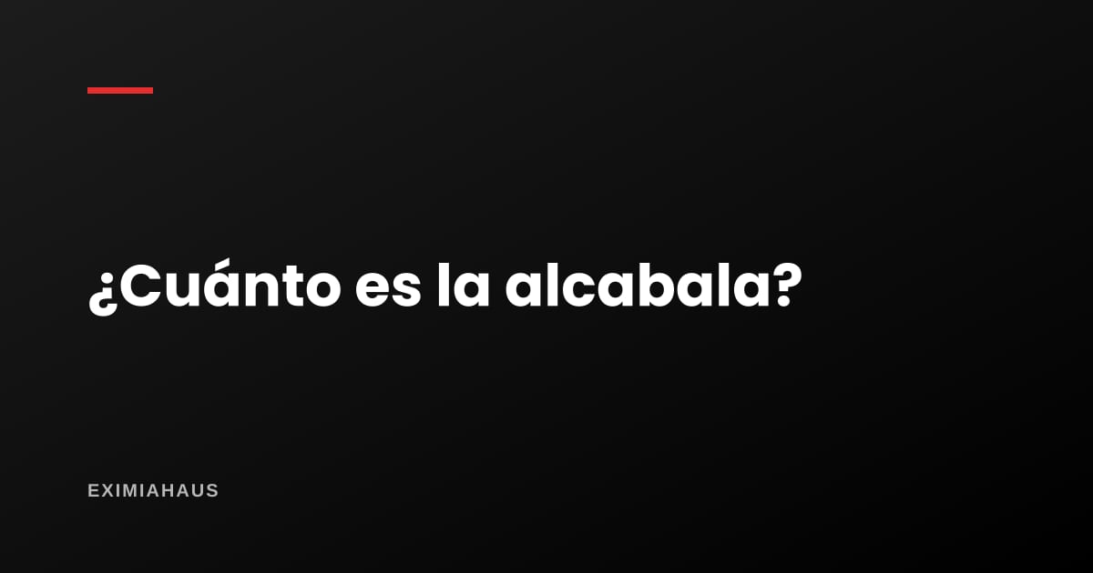 ¿Cuánto es la alcabala según el precio? La tabla completa con la UIT 2026
