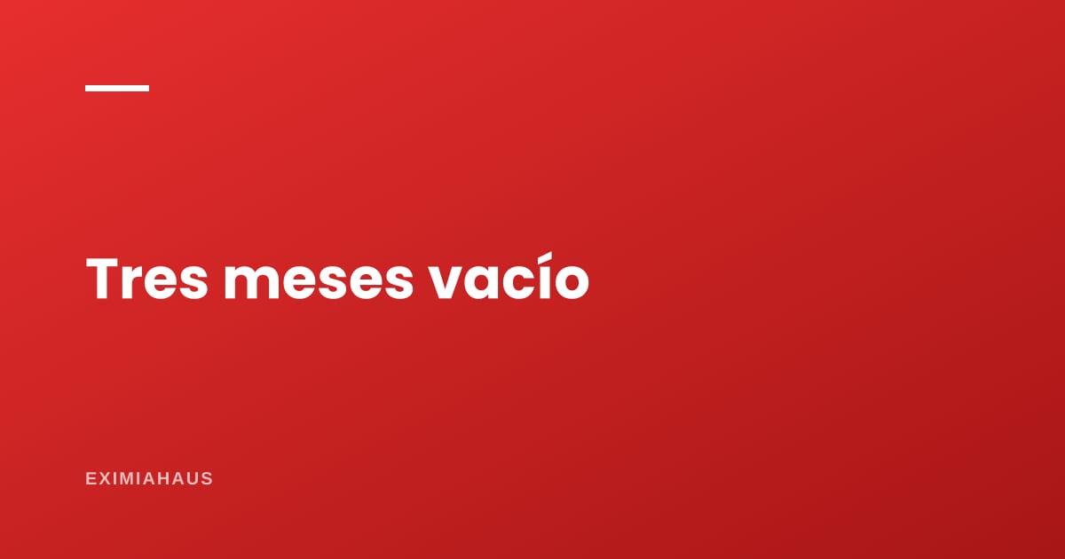 ¿Cuánto pierdo si mi departamento está vacío tres meses?