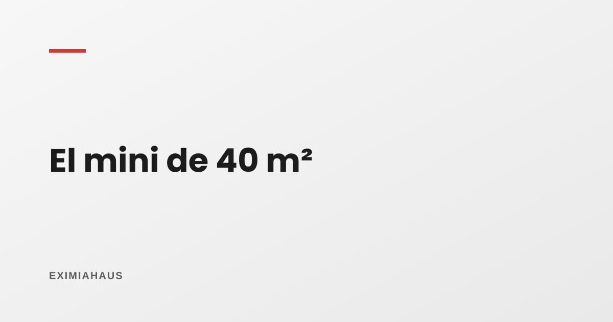 ¿Cuánto rinde un mini departamento de 40 m²?