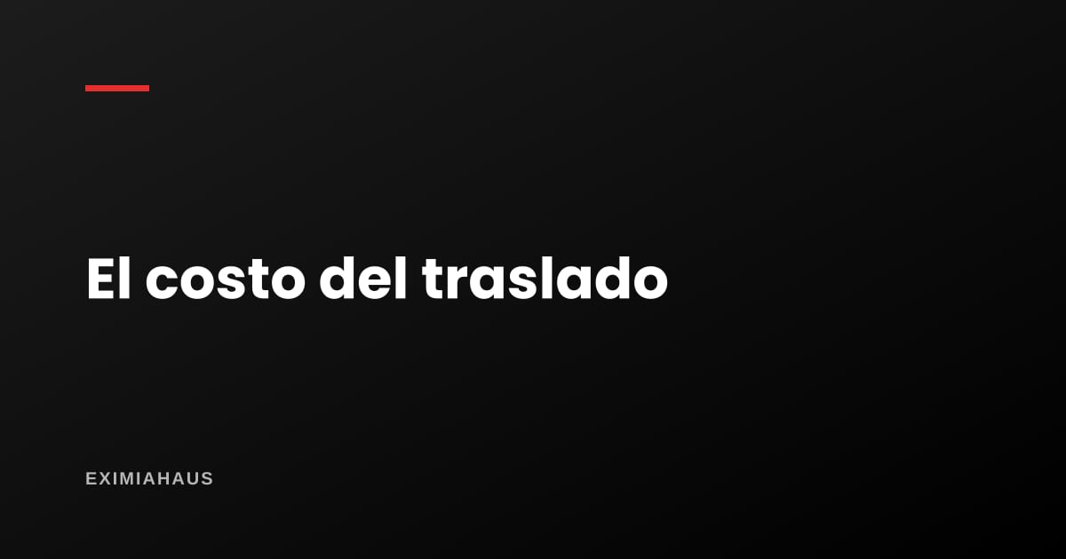 ¿Cuánto tiempo voy a perder yendo al trabajo?