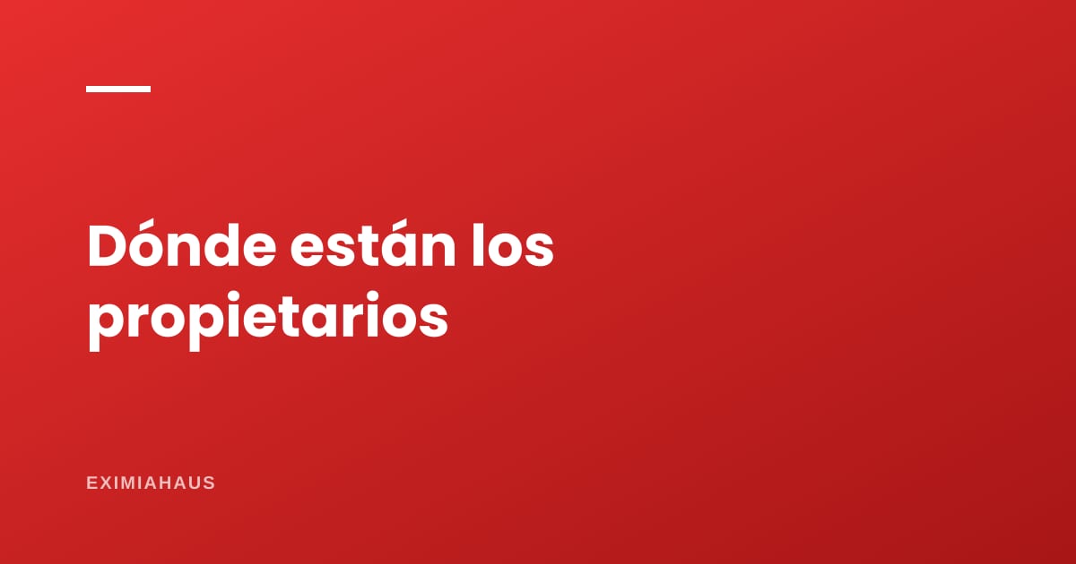 ¿Dónde consigo propietarios que quieran vender?
