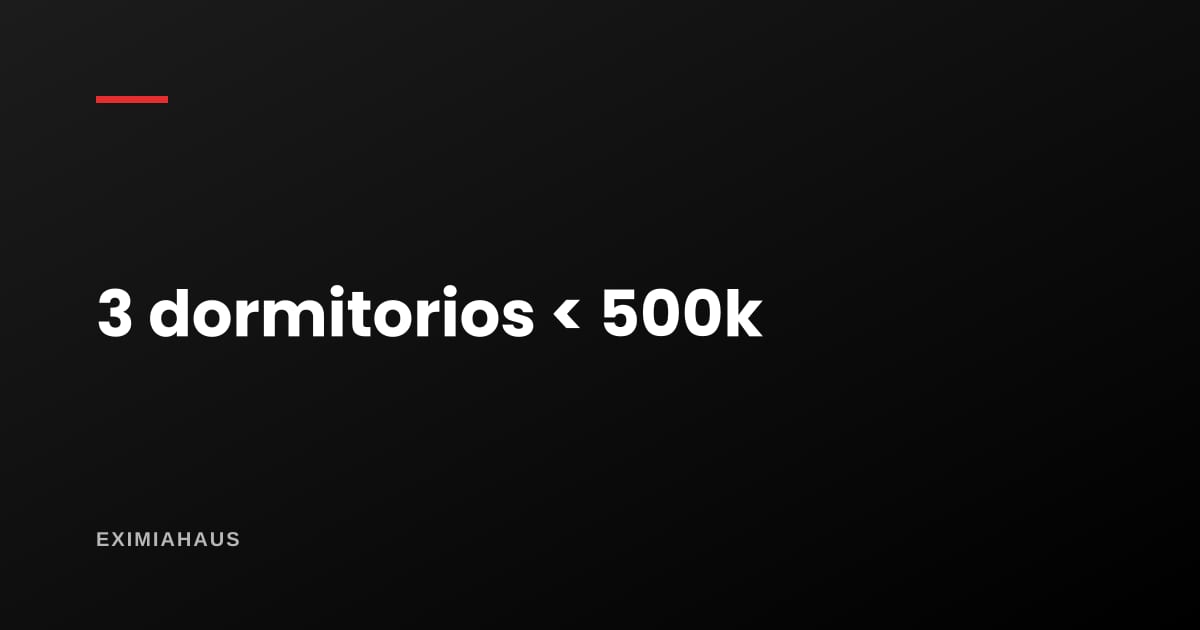 Departamento de 3 dormitorios por menos de S/ 500.000: dónde existe todavía
