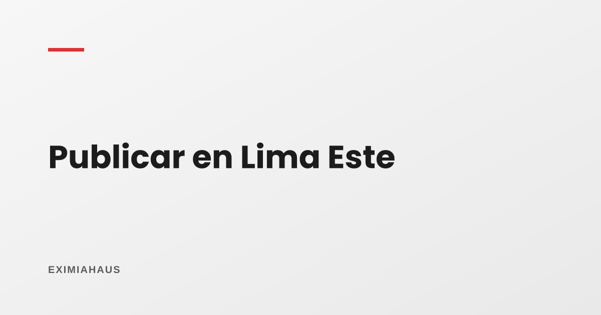 ¿Dónde publico mi casa en Ate o Santa Anita?