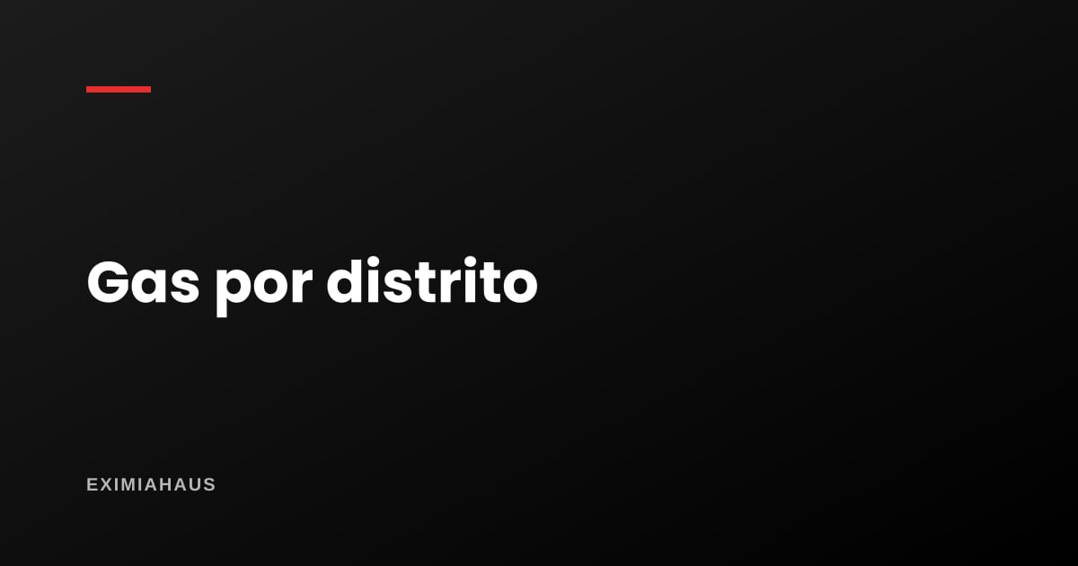 ¿En qué distritos de Lima hay gas natural?