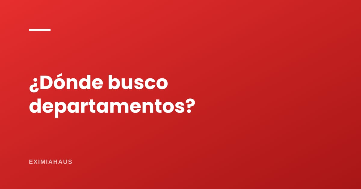 ¿En qué páginas web busco departamentos en Lima?