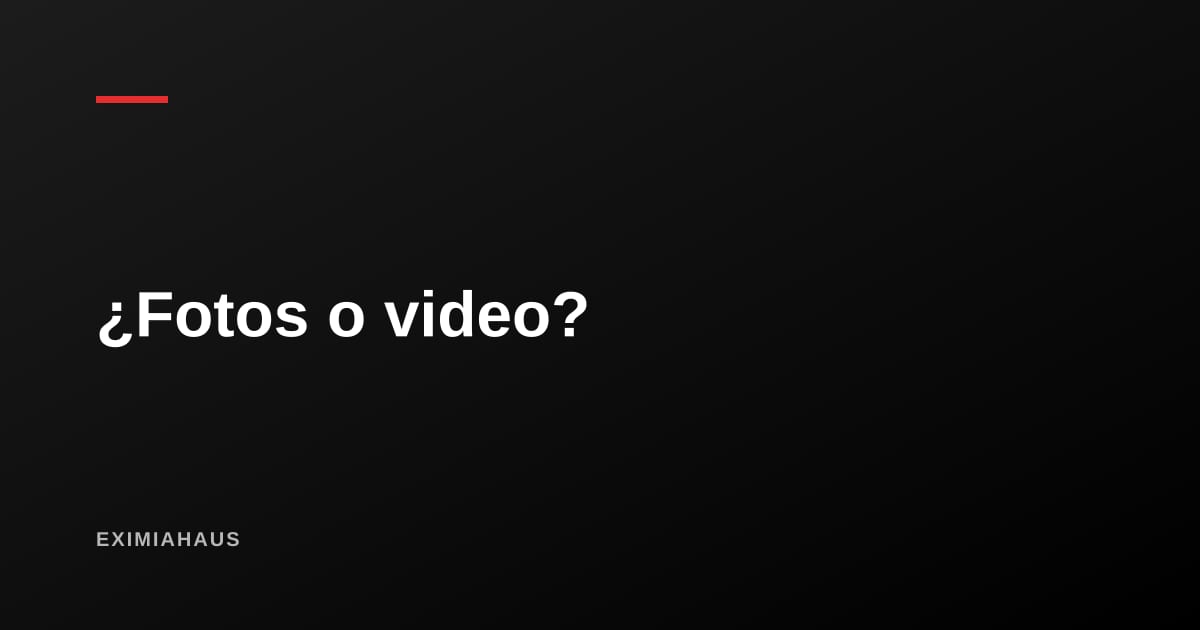 ¿Fotos o video? Qué genera más consultas en un aviso inmobiliario, según la evidencia disponible