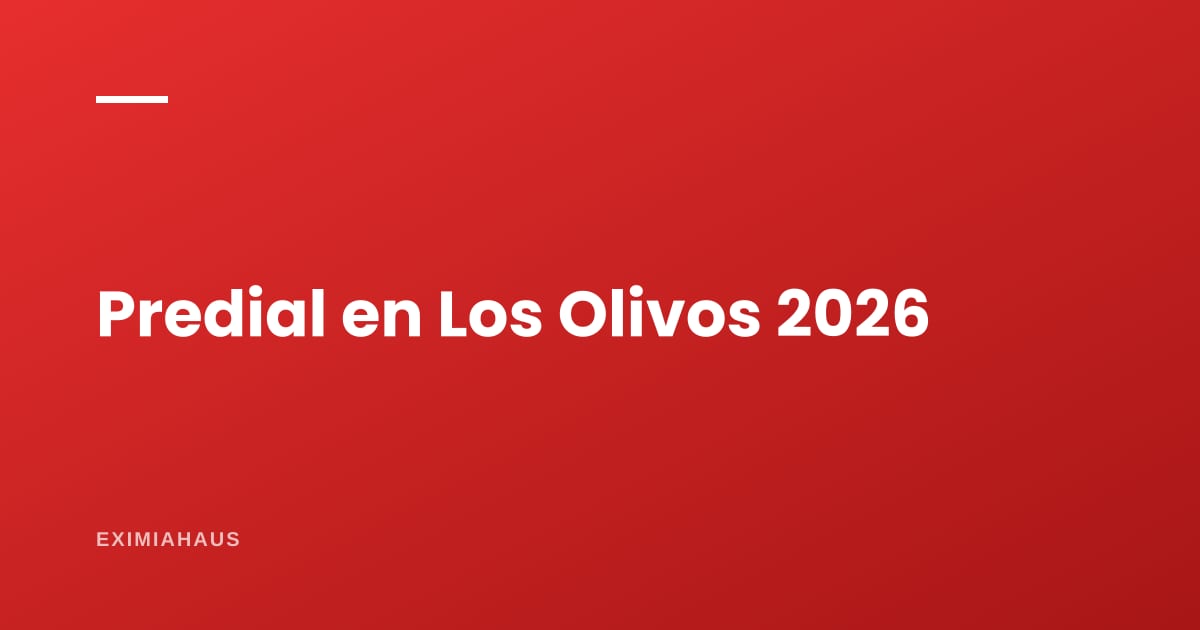 Impuesto predial en Los Olivos 2026: cómo se calcula y dónde pagarlo