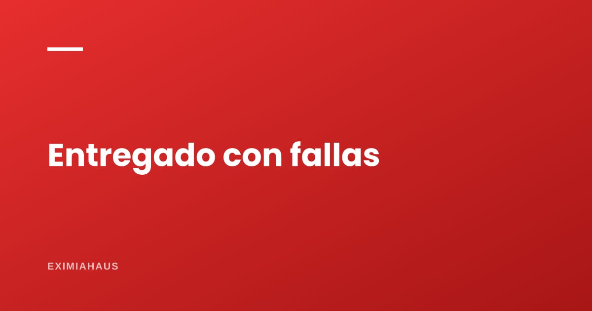 Me entregaron el departamento con fallas, ¿qué hago?