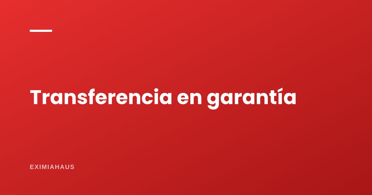 Me piden firmar la transferencia como garantía, ¿es legal?