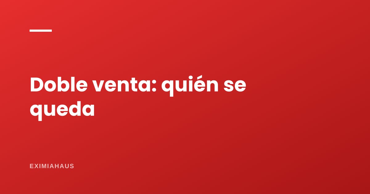 Me vendieron un departamento que ya estaba vendido