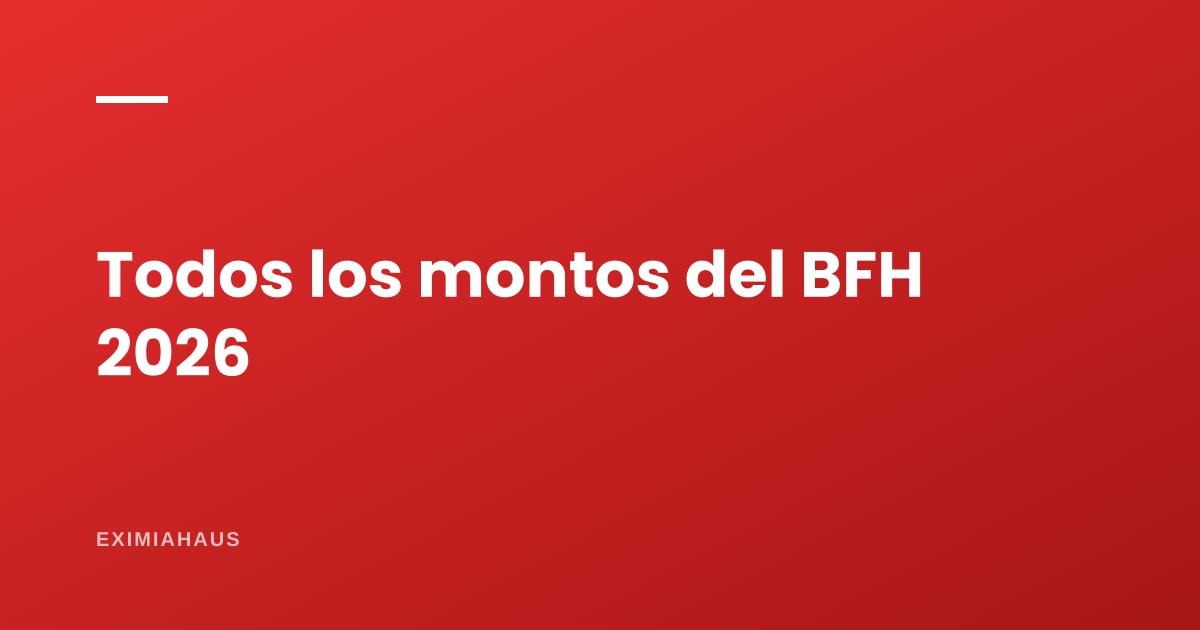 ¿De cuánto es el bono de Techo Propio en 2026? La tabla completa de montos por modalidad
