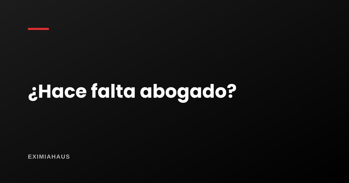 ¿Necesito un abogado para poner una denuncia?
