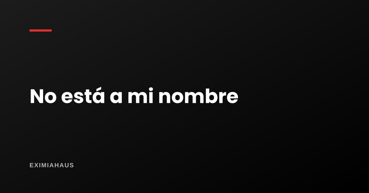 ¿Puedo alquilar un departamento que no está a mi nombre?